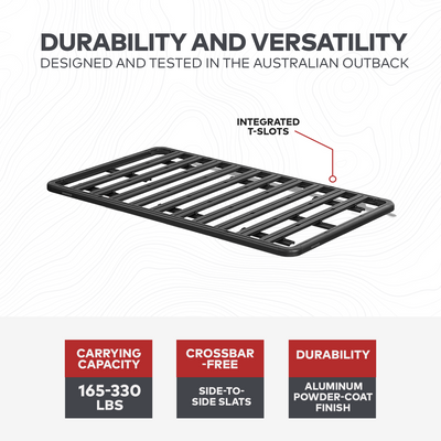 Yakima 60 by 54 Inch LockNLoad 3 Bar System Heavy Duty Roof Rack Platform, Black