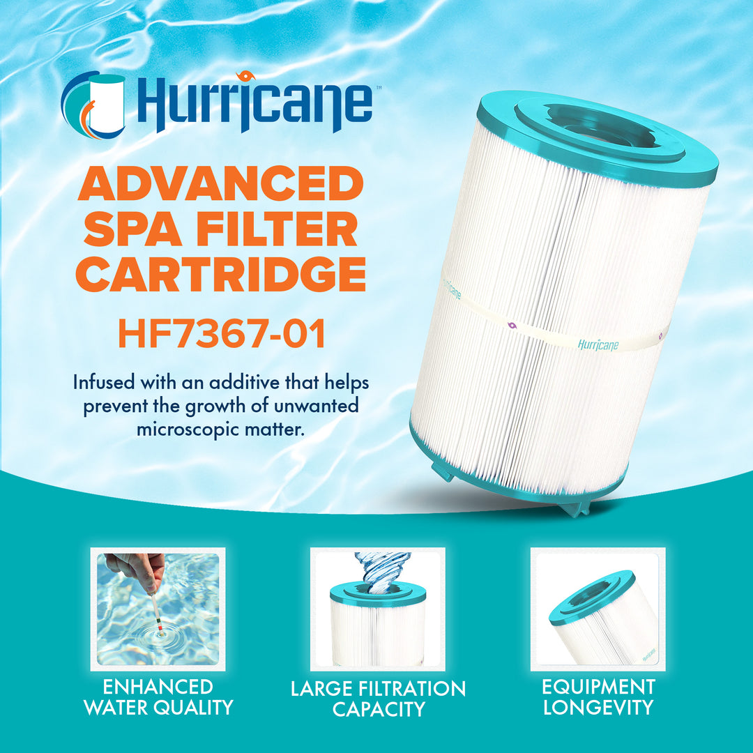 Hurricane Replacement Filter Cartridge for Unicel C-7367 and PDO75-2000, 4 Pack - VMInnovations