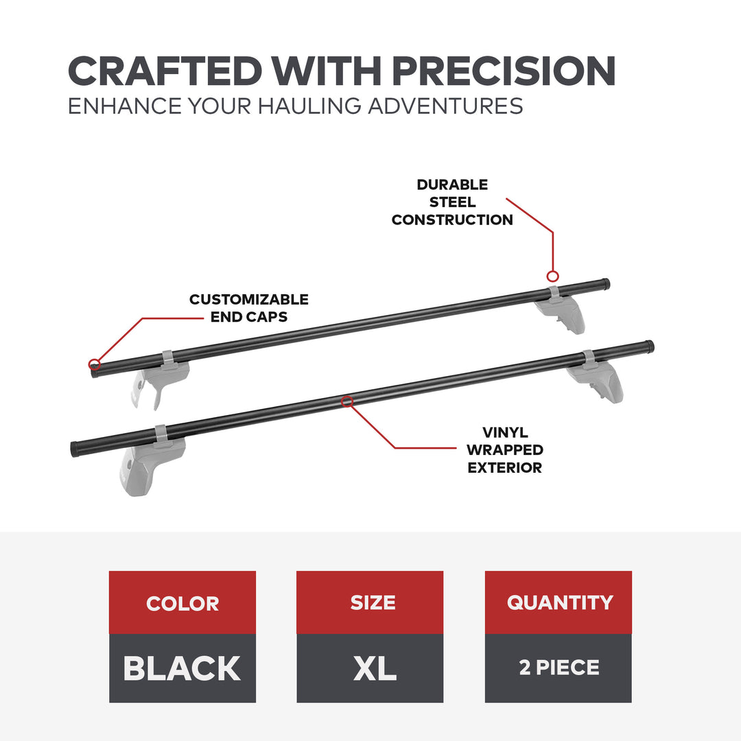 Yakima RoundBar XL 78 Inch Steel Round Roof Rack System Crossbars,2Pk(Open Box)