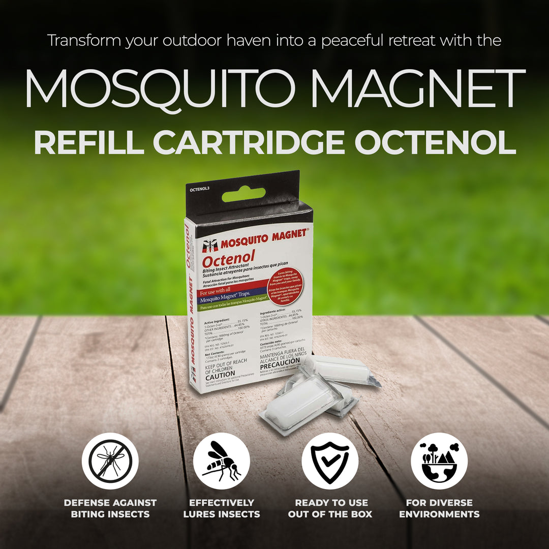 Mosquito Magnet 0.3 Pound Modern Ready to Use Refill Cartridge Octenol (2 Pack) - VMInnovations