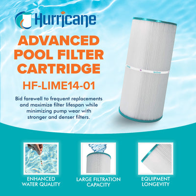 Hurricane Spa Filter Cartridge for Filbur FC-3921 and Limelight Tub, 4 Pack