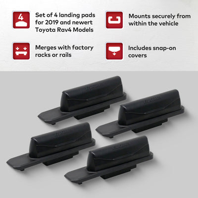 YAKIMA Landing Pad 23, Fixed Point Mounts for 2019 & Newer Toyota Rav4 SUV(Used)