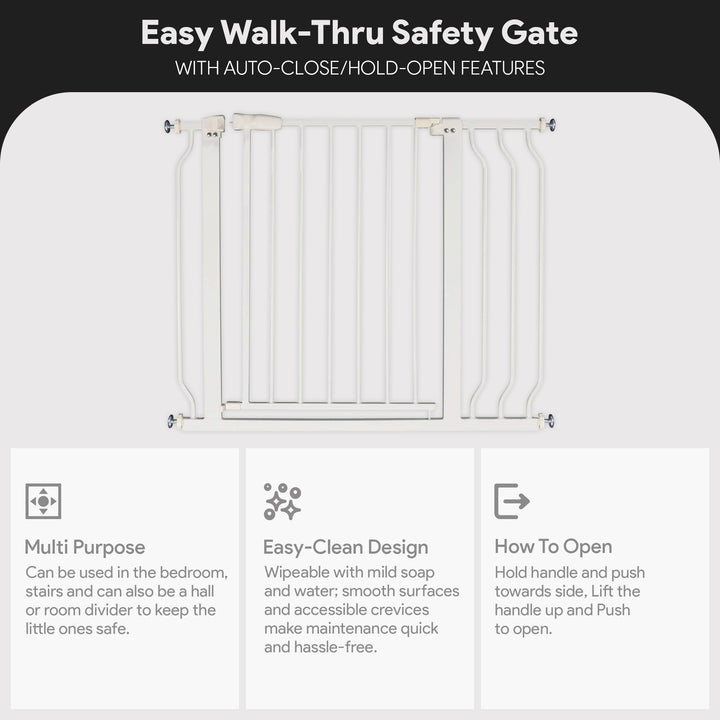 BalanceFrom Walk-Thru Safety Gate for Baby and Pets, 29.1-38.5"W, 30"H (Used) - VMInnovations