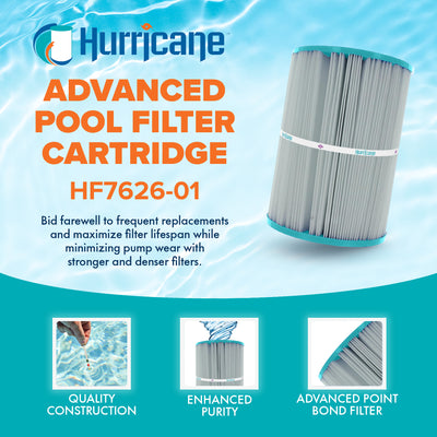 Hurricane HF7626-01 Replacement Spa Filter Cartridge for PA25-4 & Unicel C-7626