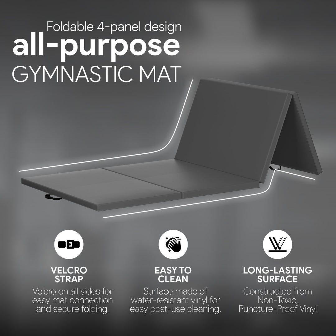 BalanceFrom 120"x48" All Purpose Gymnastics Mat for Yoga & Aerobics (Open Box) - VMInnovations