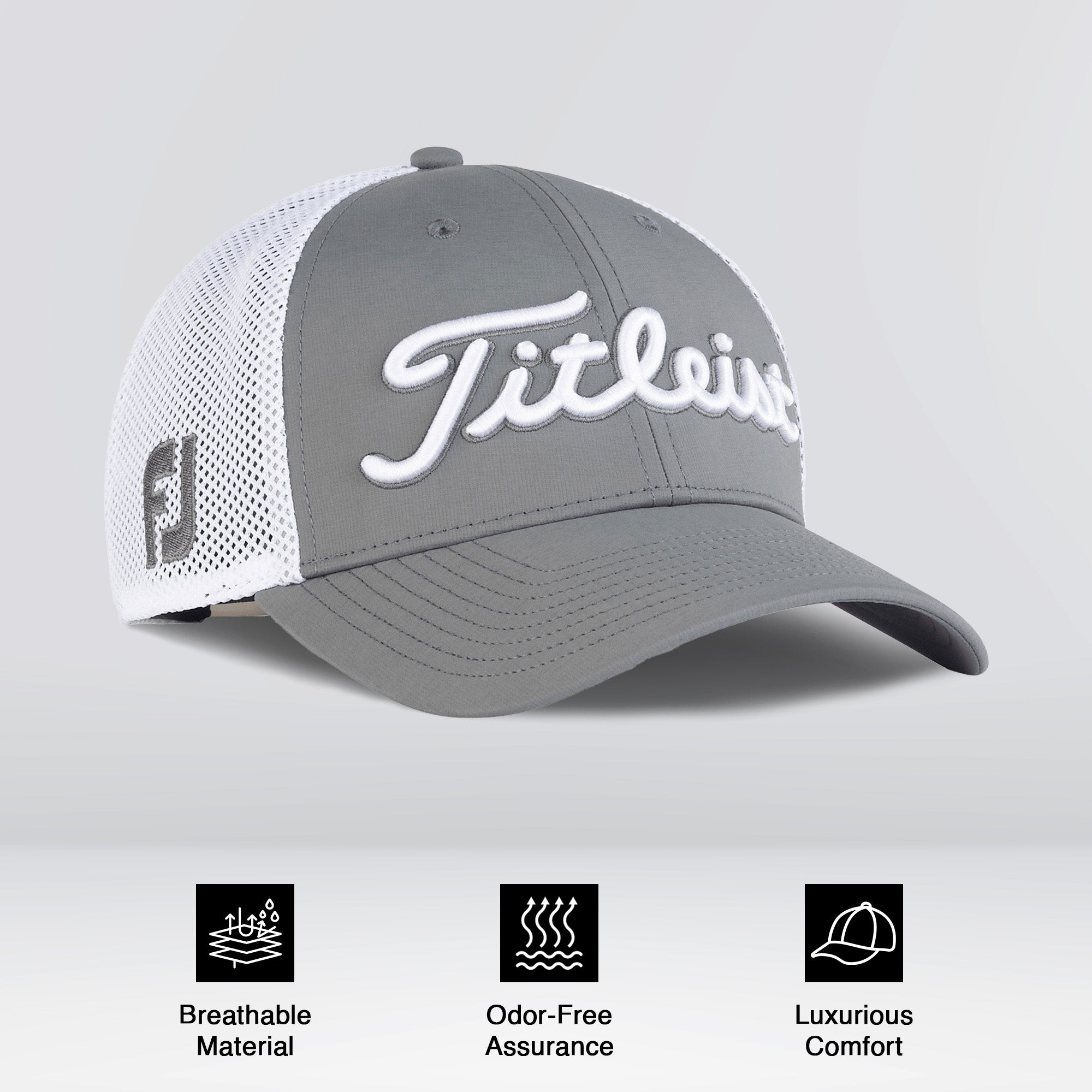 Titleist Tour Performance Medium Mesh Standard Curve Bill Snapback Golf Cap - VMInnovations