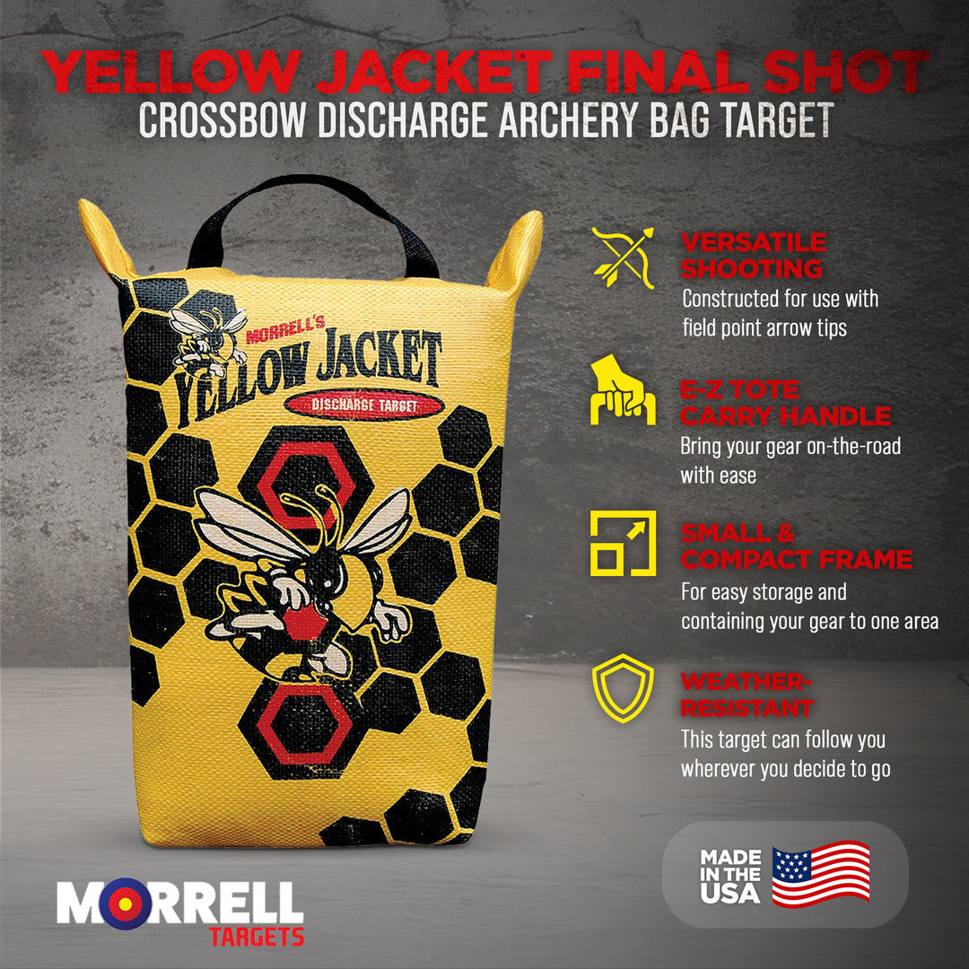 Morrell Yellow Jacket Hunting Crossbow Discharge Archery Bag Target (Used)