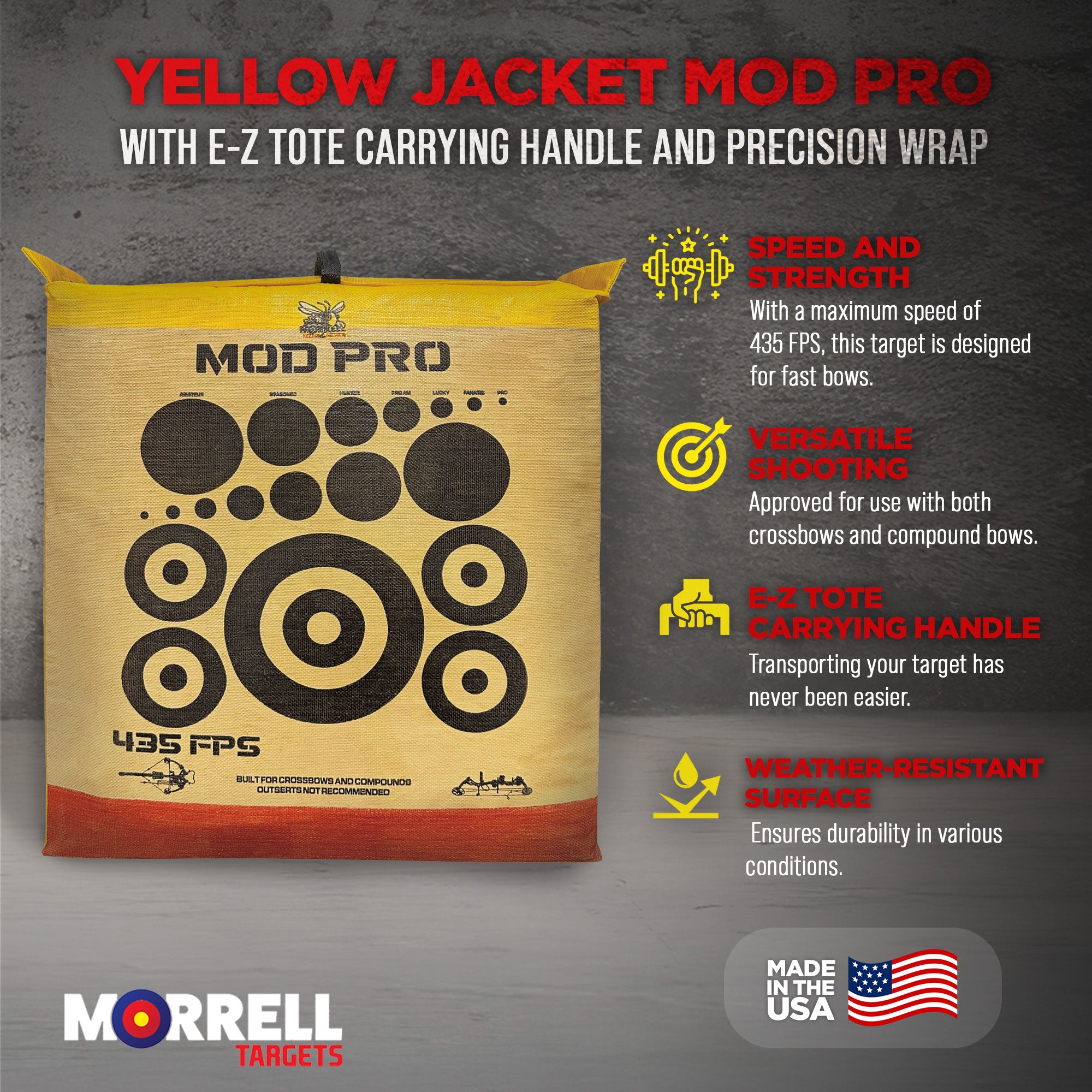 Morrell Yellow Jacket MOD Pro E-Z Tote Carrying Handle&Precision Wrap (Open Box) - VMInnovations