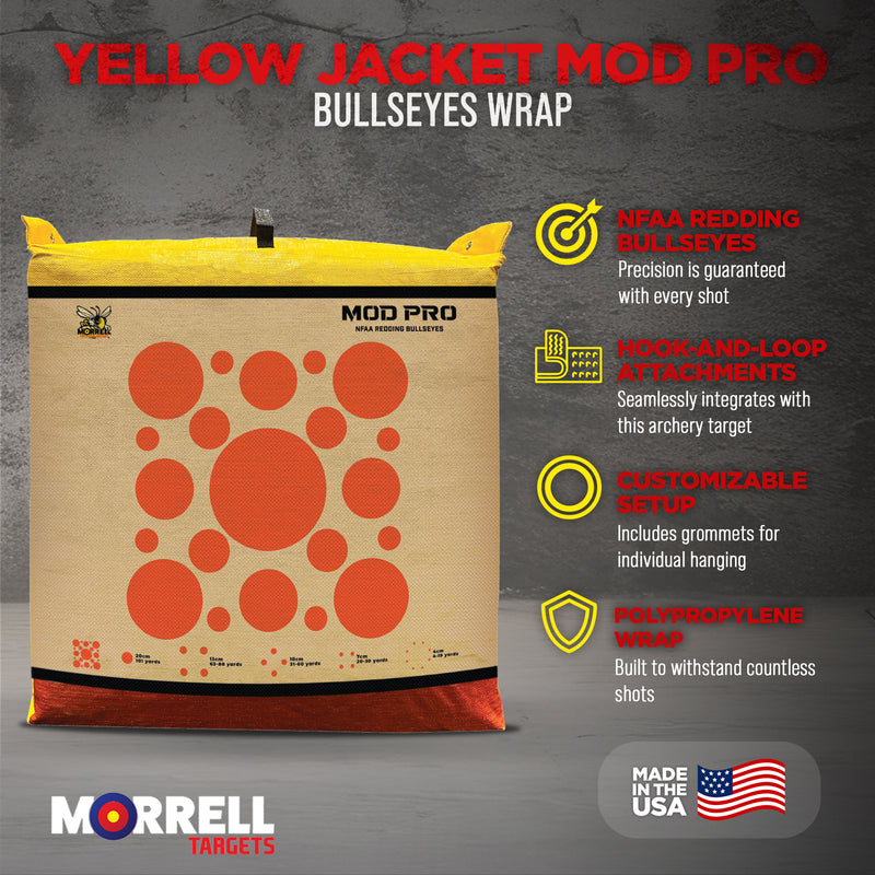 Morrell Yellow Jacket MOD Pro Redding NFAA Bullseyes Wrap with Hook and Loop