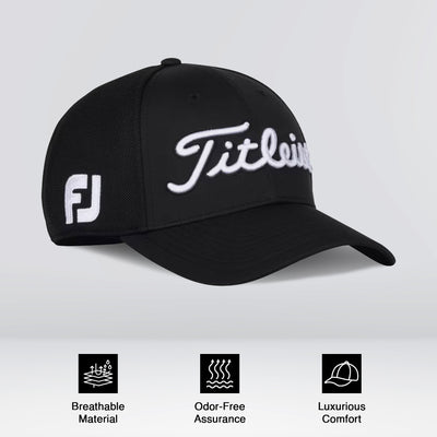 Titleist Tour Sports Staff Collection XL/XXL Mesh Standard Curve Bill Golf Cap