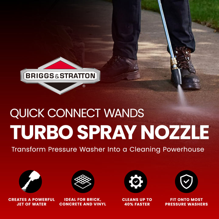 Quick Connect 3000 PSI Turbo Spray Nozzle for Pressure Washers (Open Box)