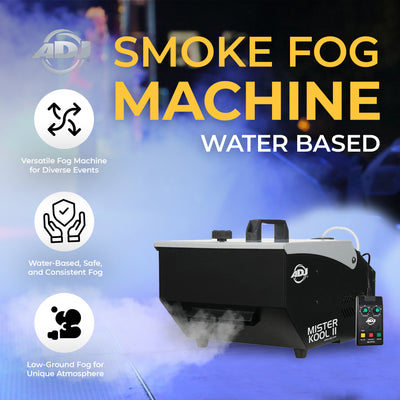American DJ Mister Kool II Remote Low Lying Water Smoke Fog Machine (Open Box)