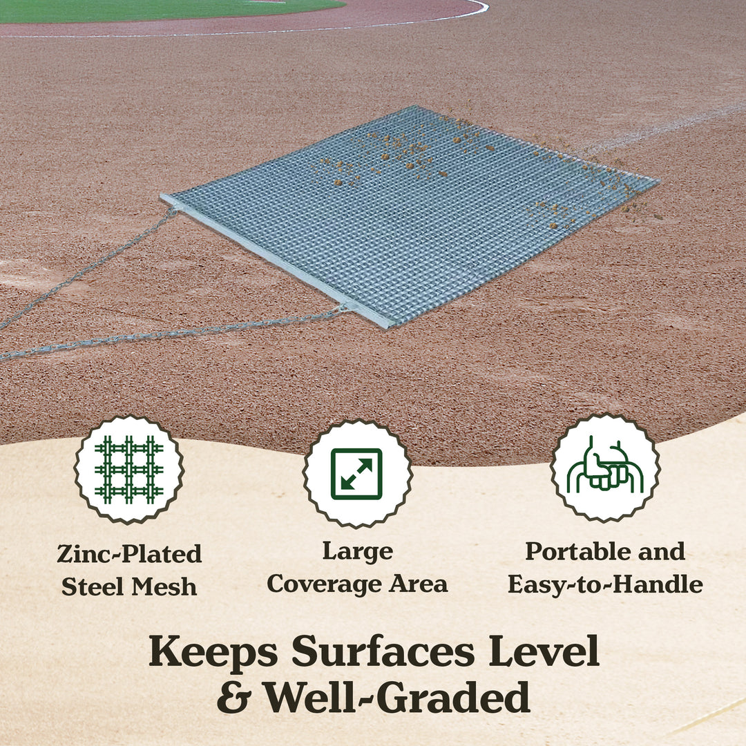 Yard Tuff 44HPDM ATV/UTV 4 x 4 Foot Zinc & Steel Field Surface Leveling Drag Mat - VMInnovations
