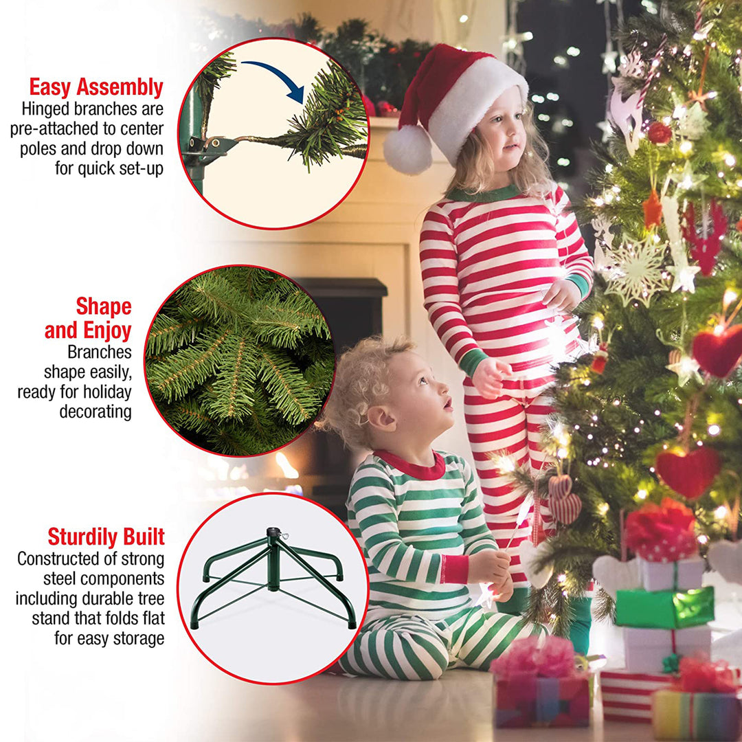 National Tree Company Nordic Spruce 9' Clear Prelit Christmas Tree (Open Box) - VMInnovations