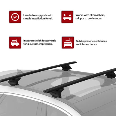 Yakima SightLine Roof Rack Tower for Vehicles with Flush-Mounted Side Rails