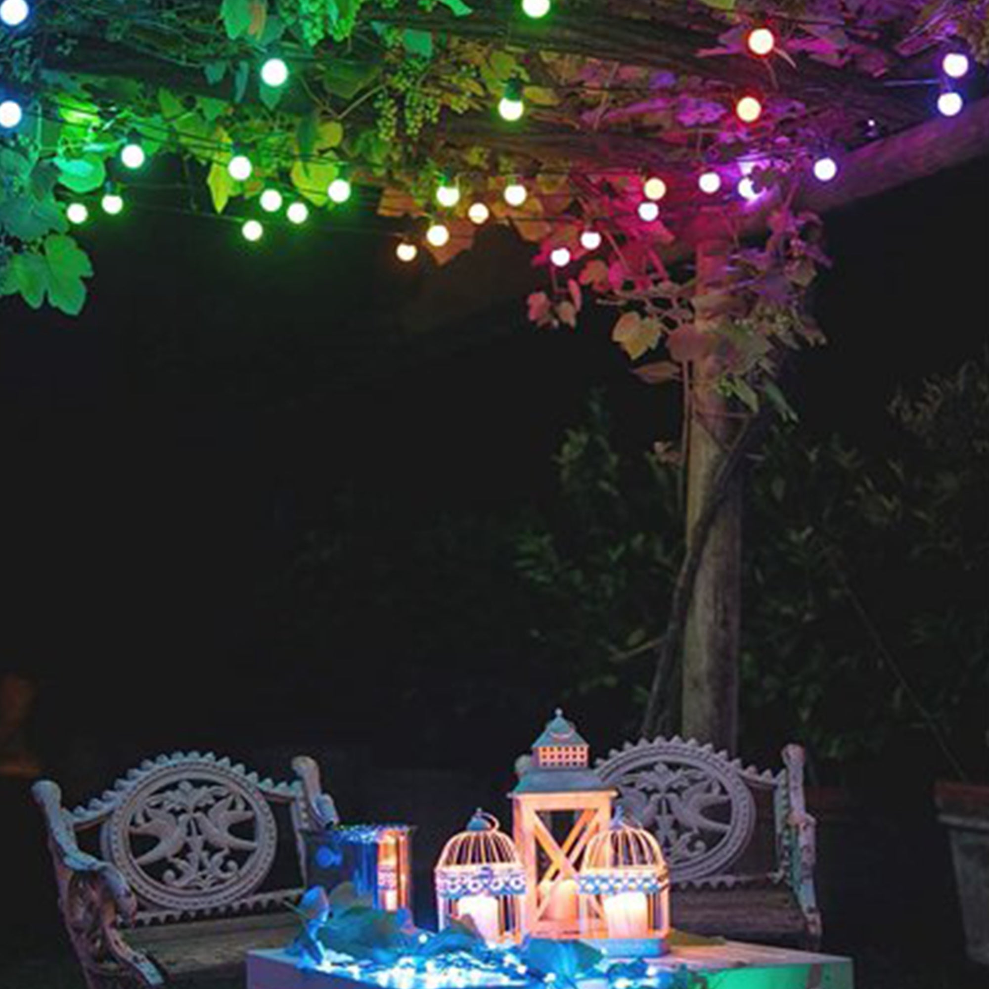 Twinkly Festoon App-Controlled Smart LED Bulb Light String 20 Multicolor (Used) - VMInnovations