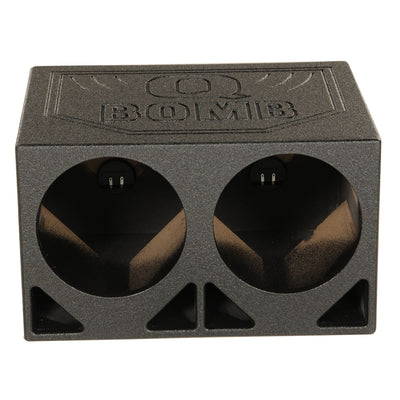 AudioPipe TXX-BD2-10 High Power 1200W 10" Car Subwoofer (2 Pack) & Dual Sub Box