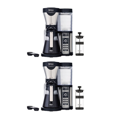 Ninja Coffee Bar Brewer Maker with Glass Carafe (Certified Refurbished) (2 Pack)
