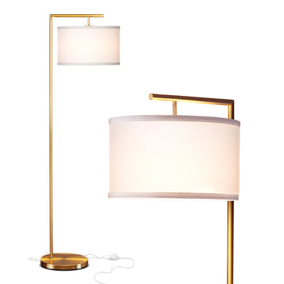 Brightech Montage Modern Floor Smart Lamp with LED Light, Antique Brass (Used)