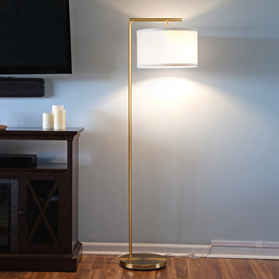 Brightech Montage Modern Floor Smart Lamp with LED Light, Antique Brass (Used)