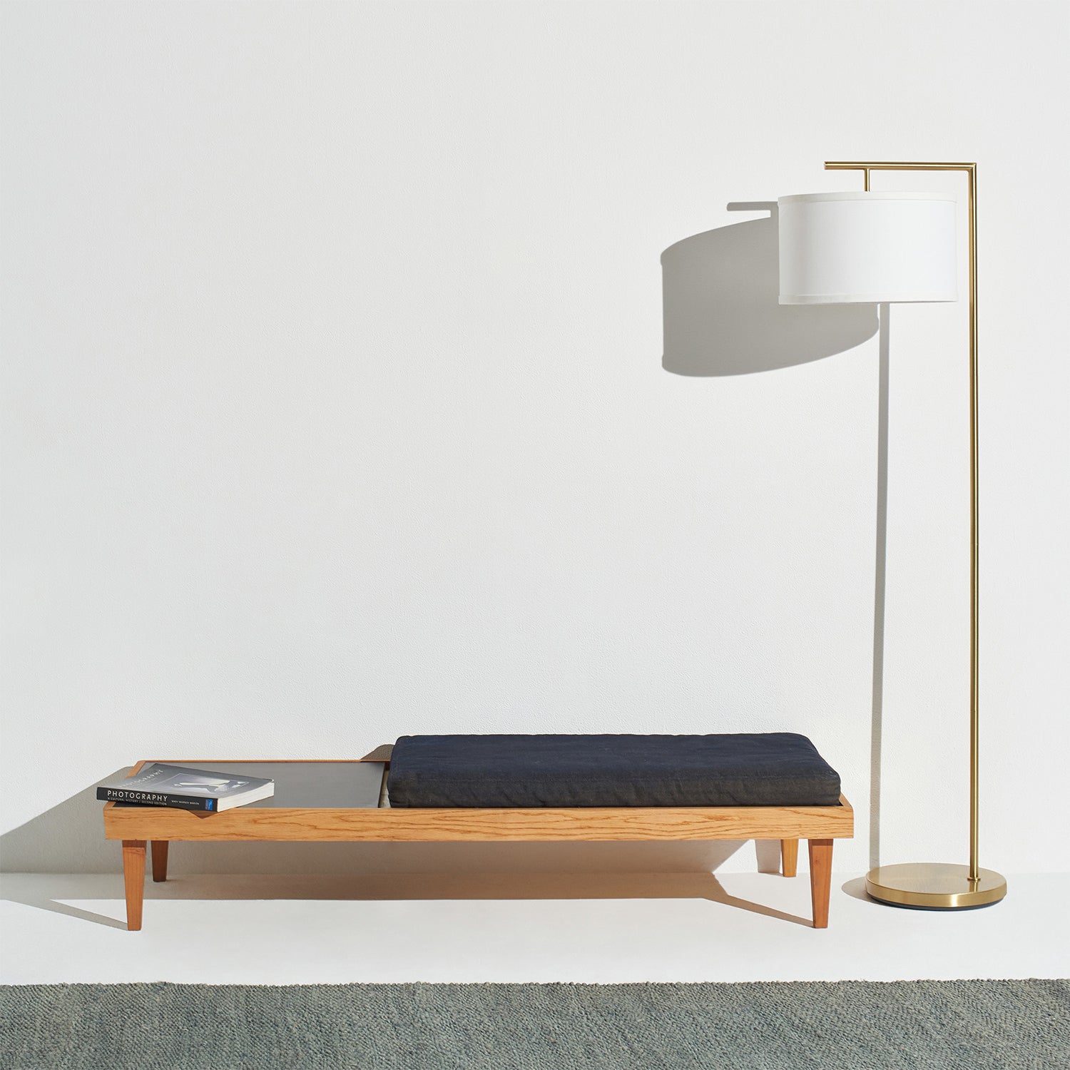 Brightech Montage Modern Floor Smart Lamp with LED Light, Antique Brass (Used)