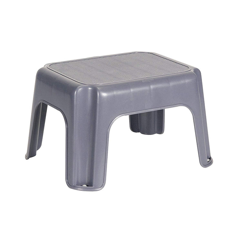 Rubbermaid Durable Plastic Step Stool w/ 250-LB Weight Capacity, Gray (3 Pack)