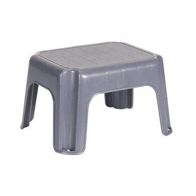 Rubbermaid Durable Plastic Kids Step Stool w/ 200 Pound Weight Capacity, Gray