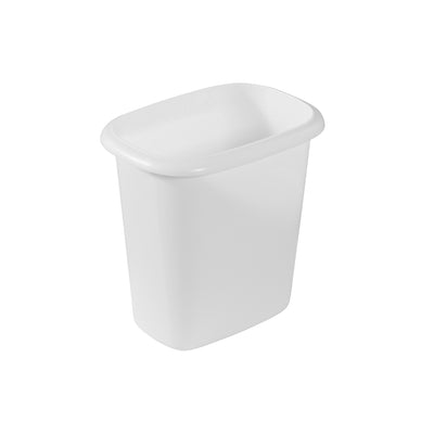 Rubbermaid 6 Quart Bedroom, Bathroom, and Office Wastebasket Trash Can, White