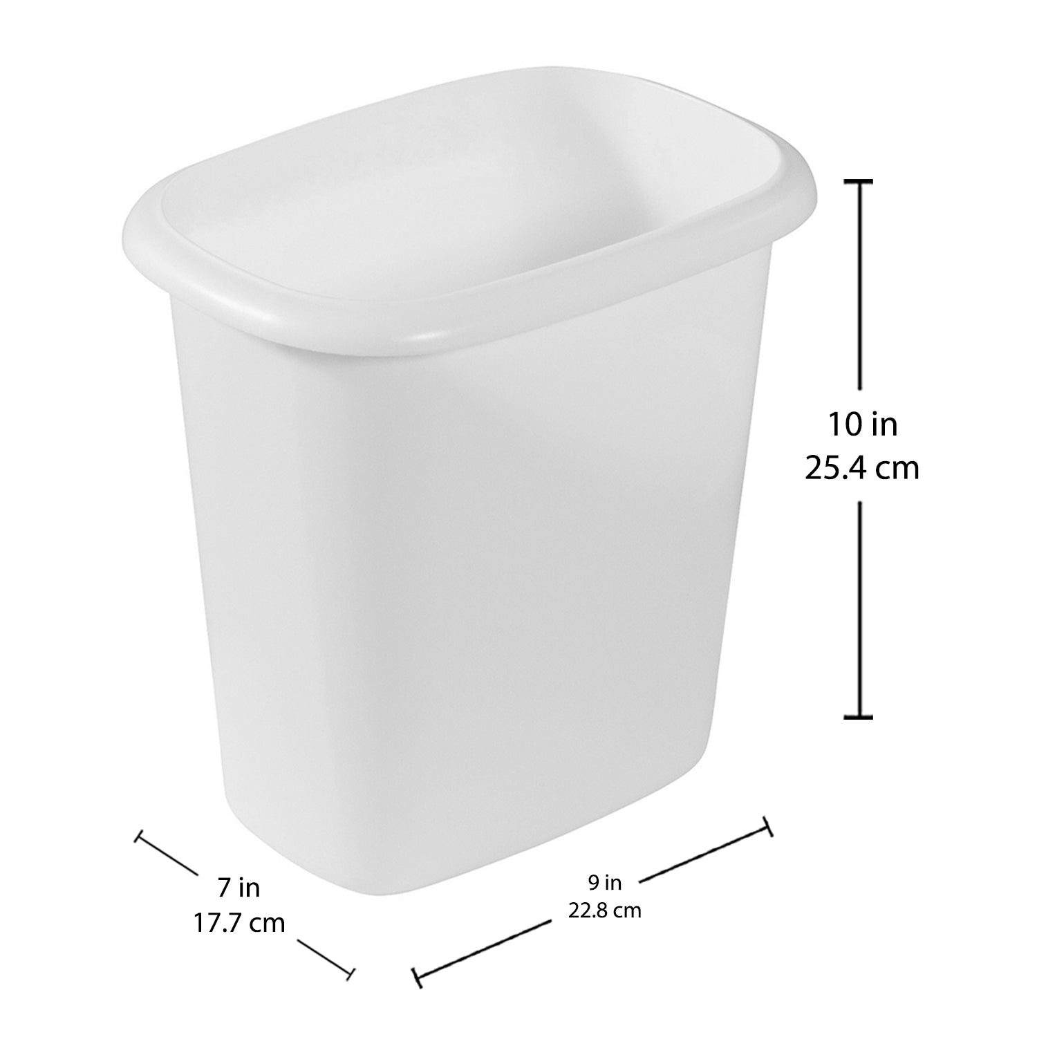Rubbermaid 6 Qt Bedroom, Bathroom, and Office Wastebasket Trash Can (Open Box) - VMInnovations