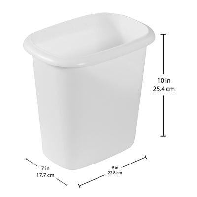 Rubbermaid 6 Qt Bedroom, Bathroom, and Office Wastebasket Trash Can (Open Box) - VMInnovations