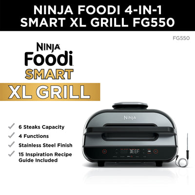 Ninja Foodi FG550 Smart XL Grill Air Fryer (Open Box)