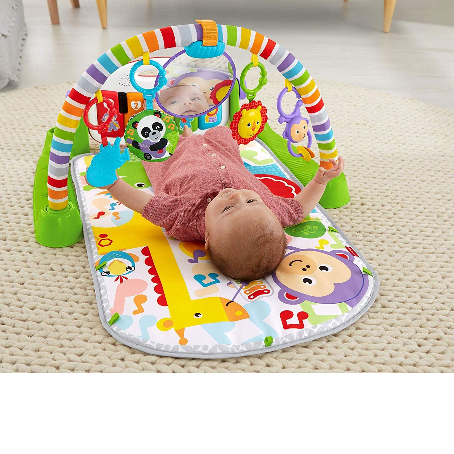 Fisher-Price FGG45 Deluxe Kick and Play Piano Gym Musical Development Playset