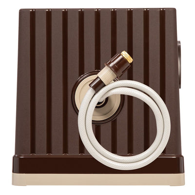 IRIS USA Rectangular Retractable Hose Reel with Nozzle, Brown (Open Box)