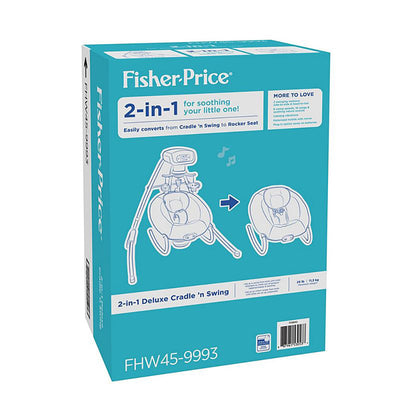 Fisher Price 2 In 1 Deluxe Baby Cradle N Swing Rocking Seat Rocker Chair Bouncer