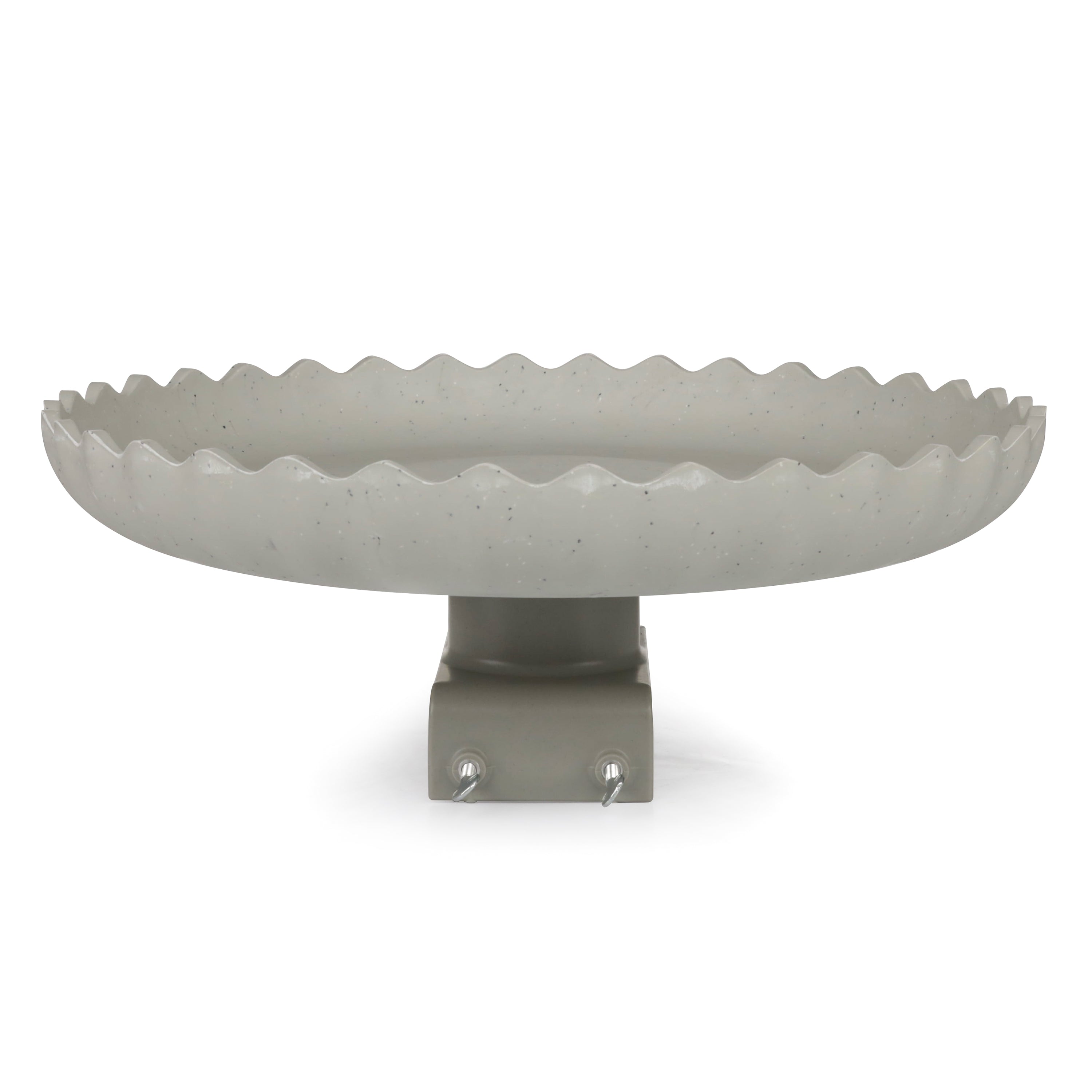 Farm Innovators Outdoor Heated Bird Bath, 120 Watt Stone Birdbath w/ Deck Mount - VMInnovations