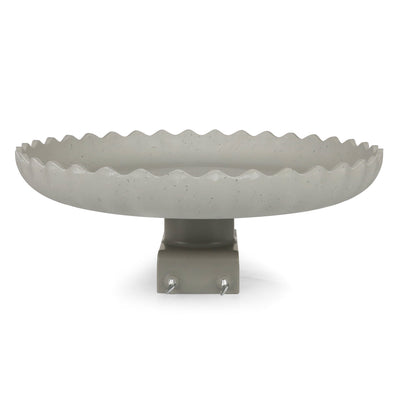 Farm Innovators Outdoor Heated Bird Bath, 120 Watt Stone Birdbath w/ Deck Mount - VMInnovations