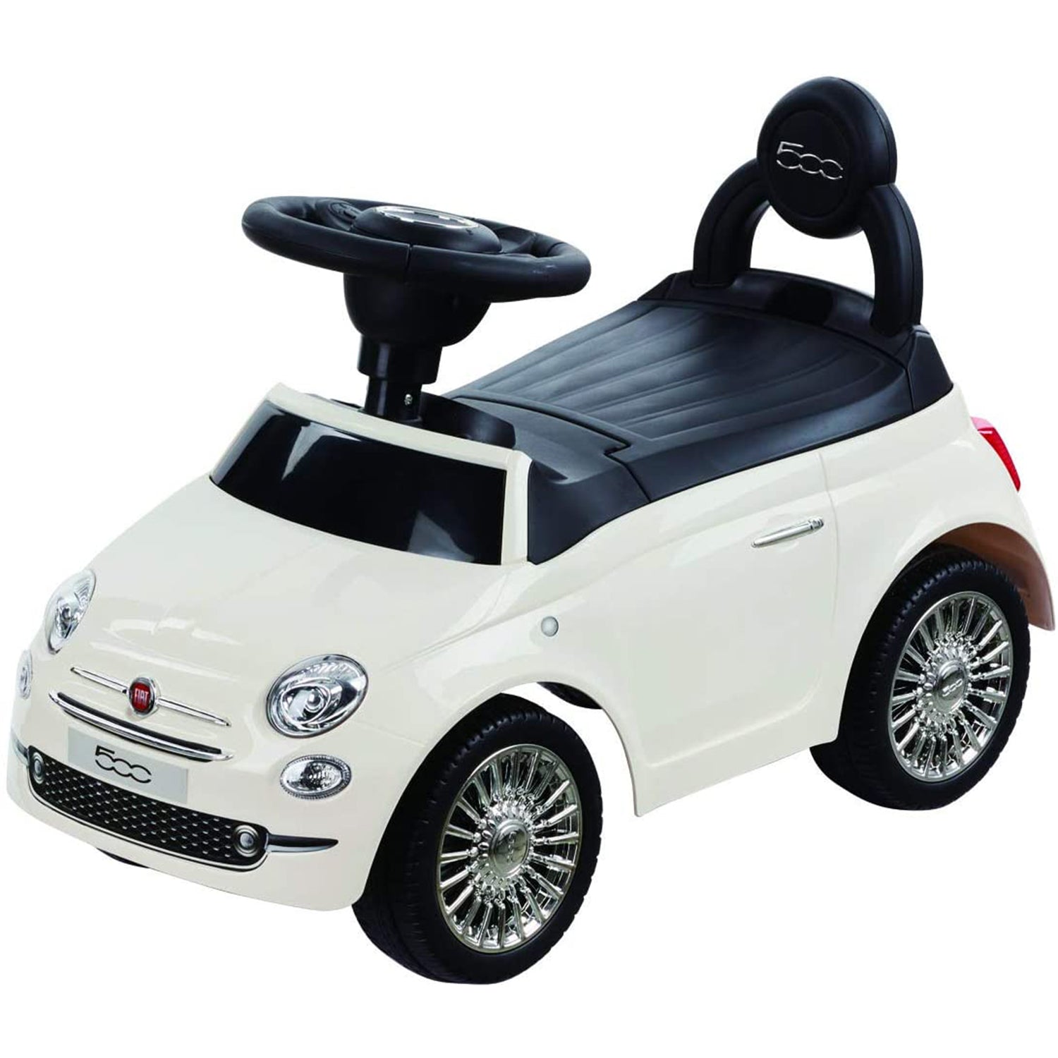 Best Ride On Cars Baby Toddler Fiat 500 Model Push Car Riding Toy Vehicle, White