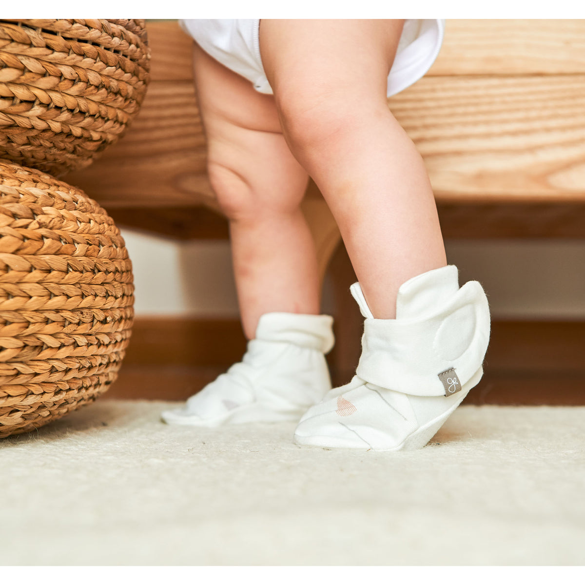 Goumikids Super Soft Organic Stay On Baby Gripper Boots Booties, 6-12M Geo Dash - VMInnovations