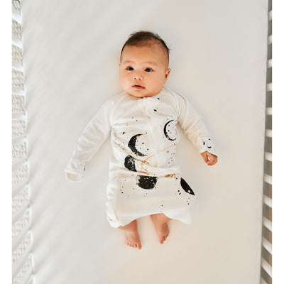 Goumikids Baby Sleeper Gown Organic Sleepsack Pajama Clothes, 0-3M Many Moons - VMInnovations