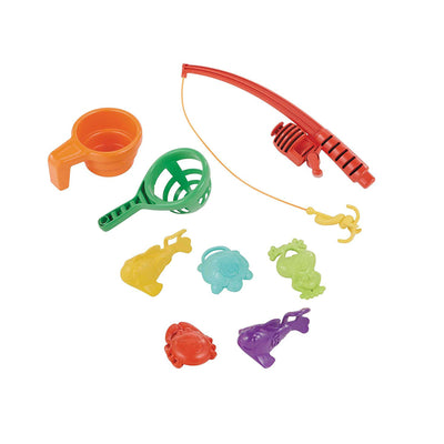 Little Tikes Fish 'n Splash Plastic Water Table with Fishing Pole, Blue/Brown