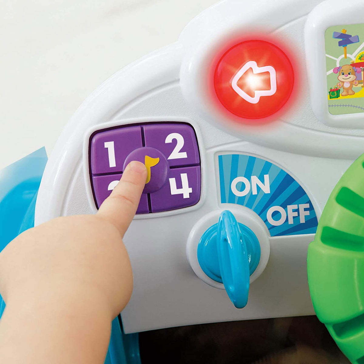 Fisher-Price Laugh & Learn Crawl Around Car Baby Activity Learning Toy, Blue
