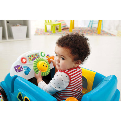 Fisher-Price Laugh & Learn Crawl Around Car Baby Activity Learning Toy, Blue