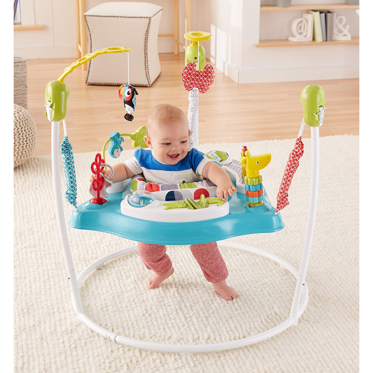 Fisher-Price Color Climbers Jumperoo Home Baby Toy Activity Entertaining Bouncer