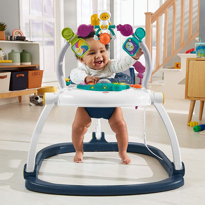Fisher-Price Astro Kitty SpaceSaver Jumperoo Chair Seat & Baby Bouncer(Open Box)
