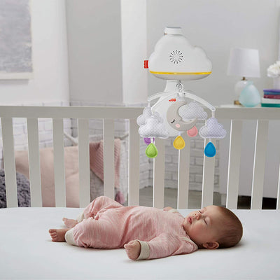 Fisher-Price Interactive Motorized Calming Clouds Infant Crib Mobile Soother Toy - VMInnovations