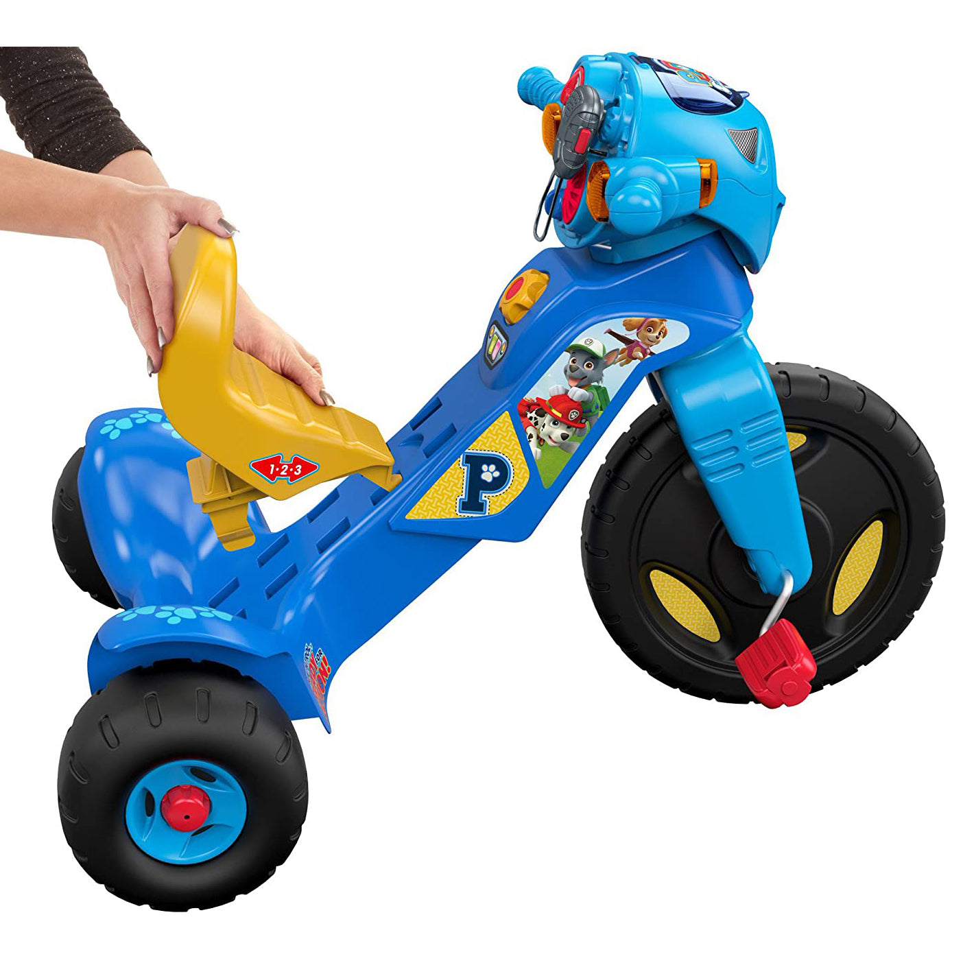 Fisher-Price Nickelodeon Paw Patrol Tough Trike Light Up Kid's Tricycle Ride On (Refurbished)