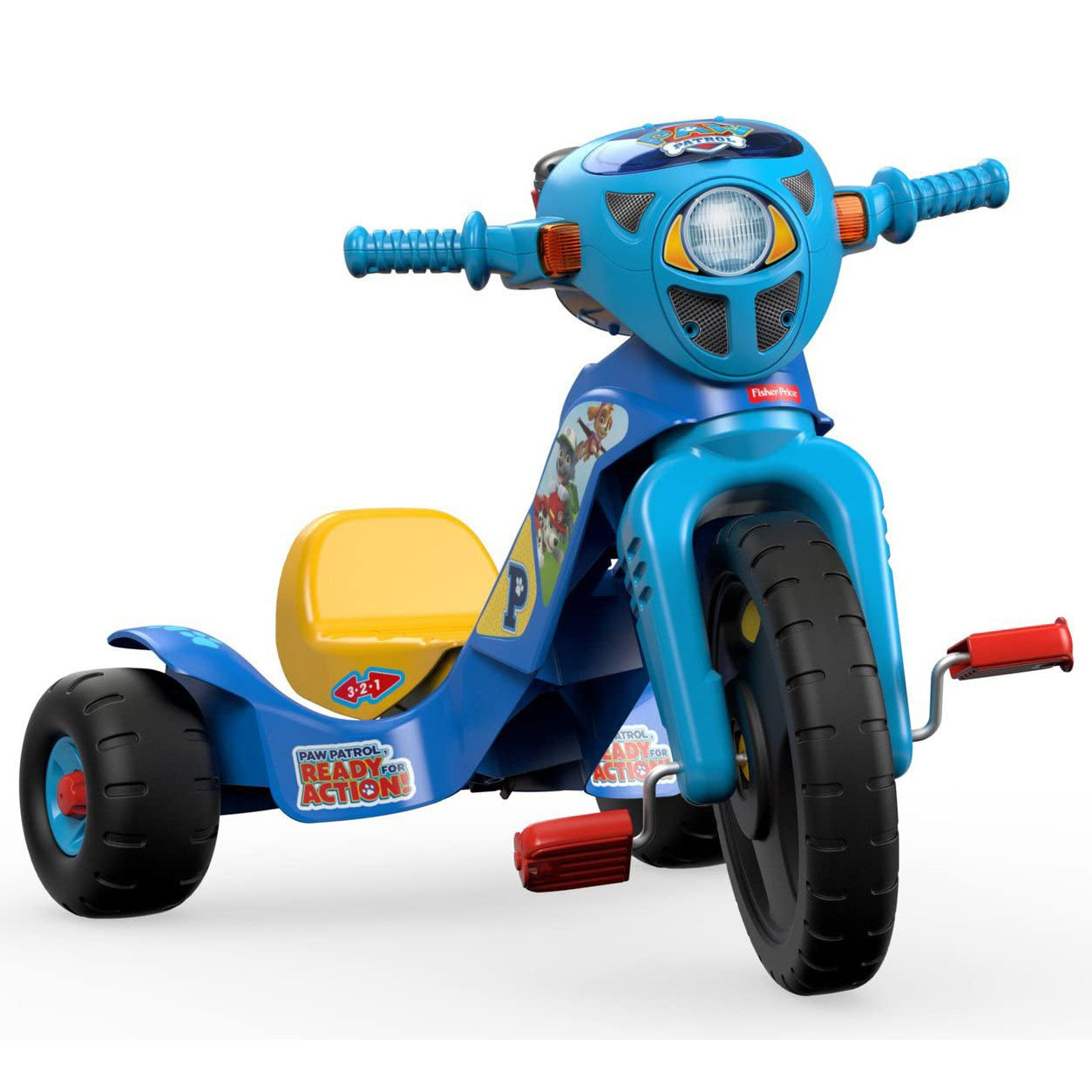 Fisher-Price Nickelodeon Paw Patrol Tough Trike Light Up Kid's Tricycle Ride On (Refurbished)