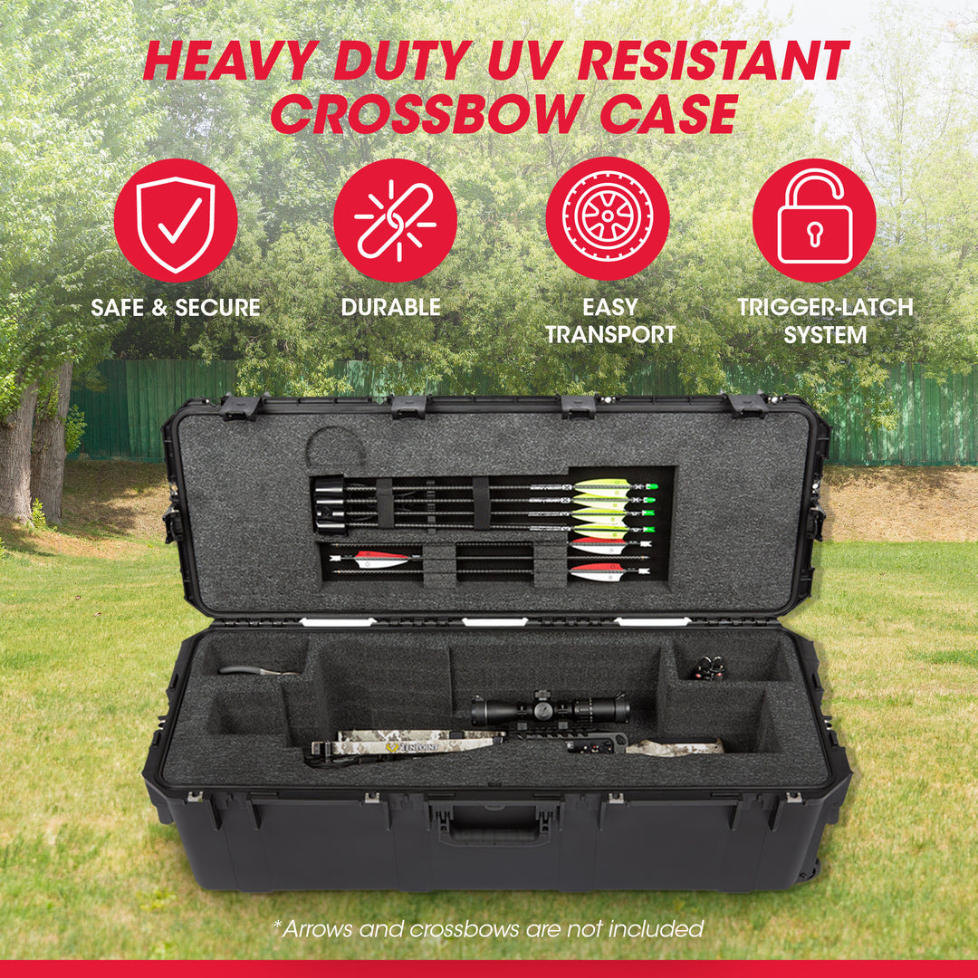 SKB iSeries 10 Point Vapor RS470 Heavy Duty UV Resistant Crossbow Case, Black - VMInnovations