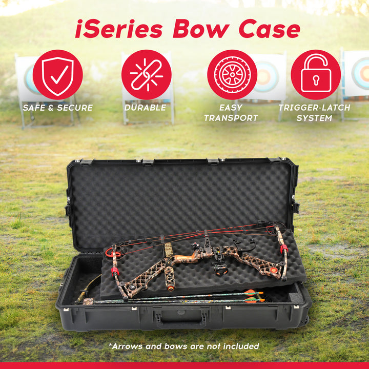 SKB Cases 3I-4217-db iSeries Double Rifle or Bow Case with Hard Plastic Exterior - VMInnovations