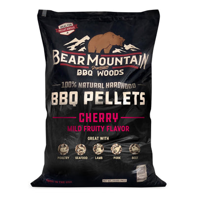 Bear Mountain BBQ Premium All-Natural Hardwood Cherry BBQ Smoker Pellets, 20 lbs